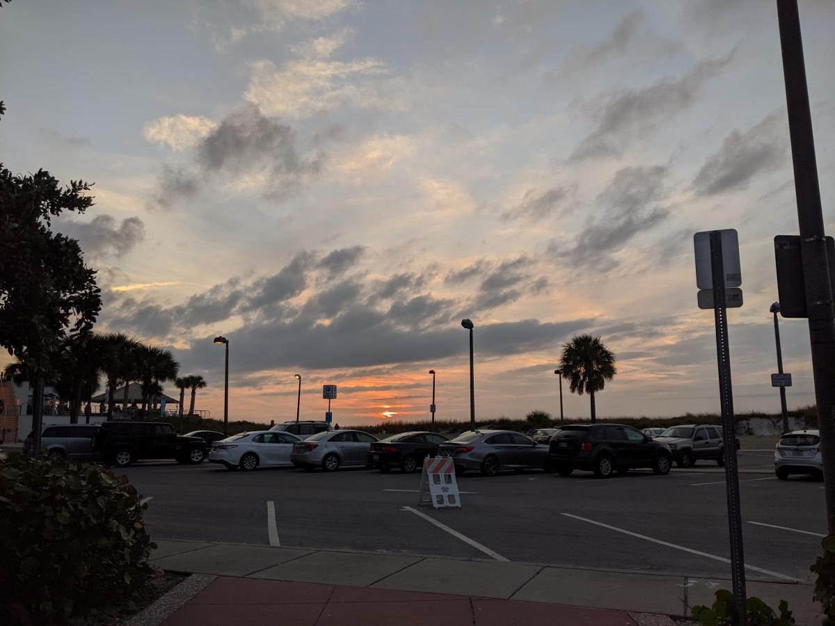 Sunset on the beach!